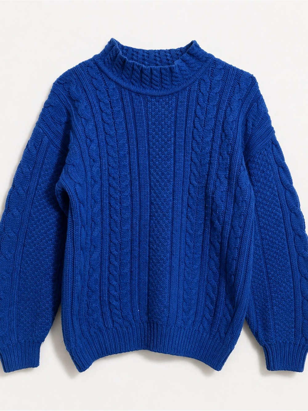 Women’s Cable Knit Sweater - Blue